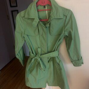 Gap Green Trench coat Size XS